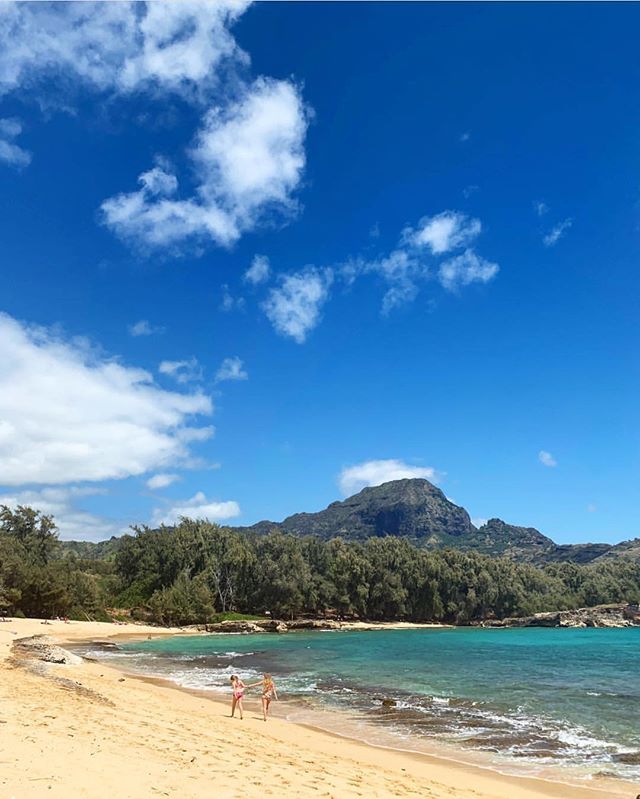 The reward at the end of the seemingly endless bumpy road. (Which has been re-opened, by the way). @andrea_figlewiczphotography #poipu #kauai #mahaulepu #aloha