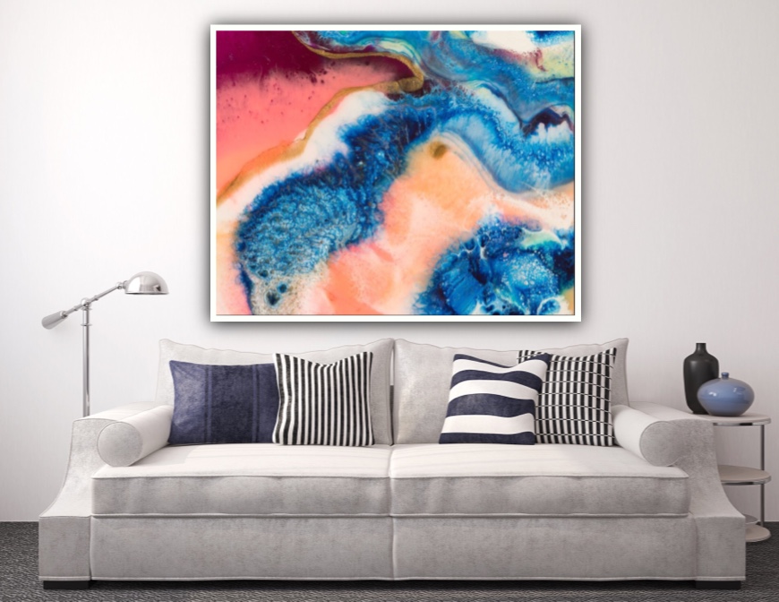 Limited edition large vivid ciara o neill abstract fine art print