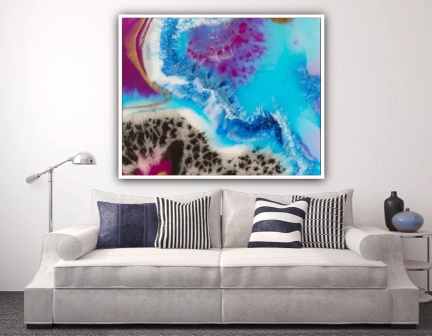 limited edition large colourful print for commercial projects