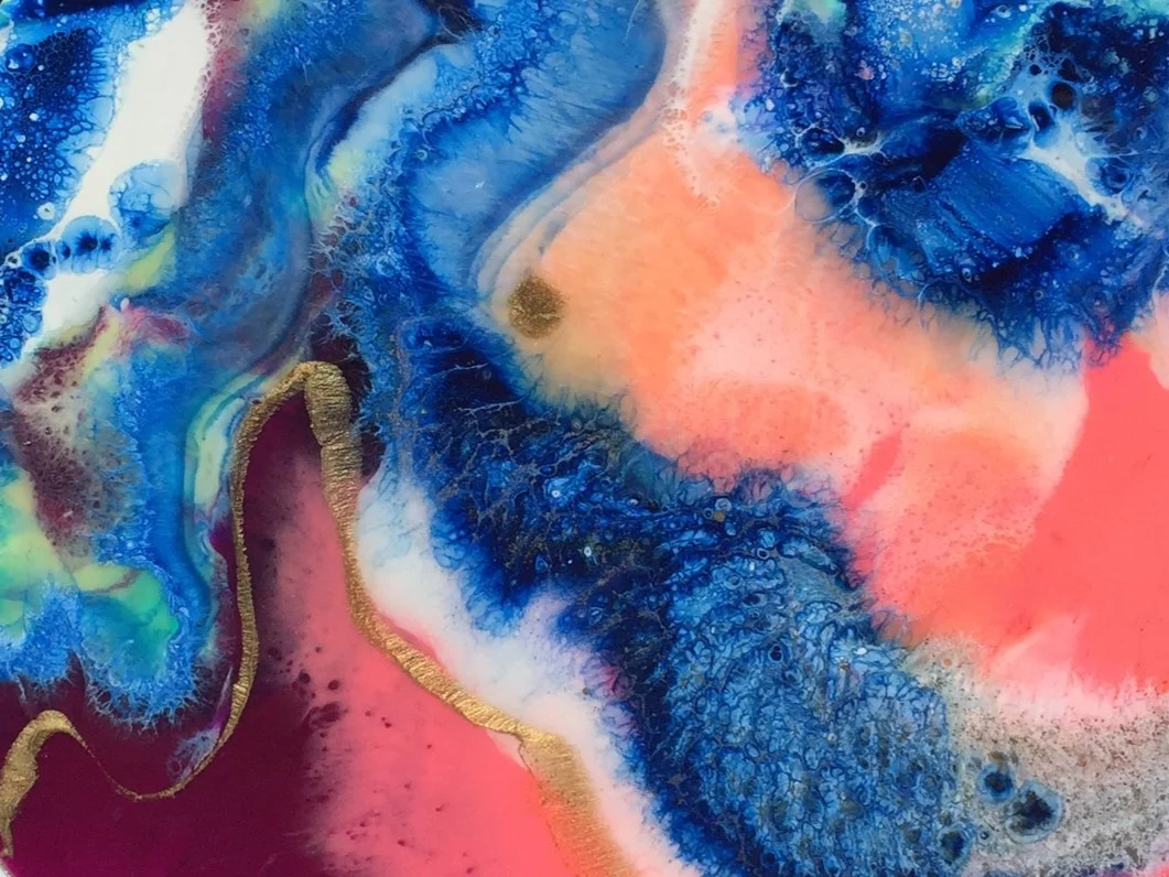 ciara o neill original round resin art