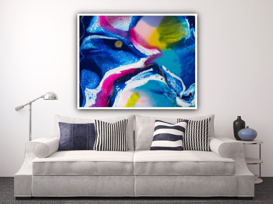 limited edition large colourful wall art print to transform your interior space