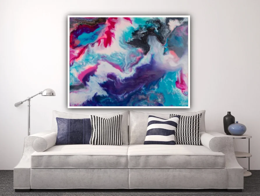 Limited edition Ciara O Neill abstract colourful wall art print