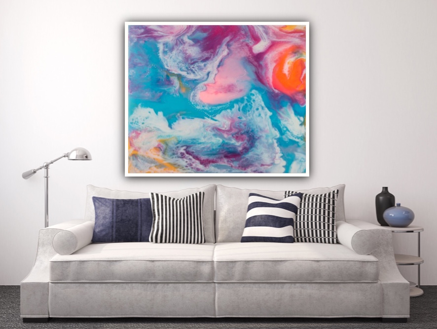 Limited edition Ciara O'Neill colourful abstract wall art print