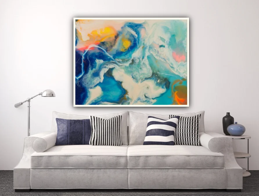 Limited edition Ciara O'Neill colourful abstract wall art print