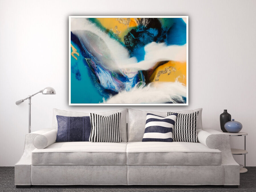 Ciara O'Neill Abstract wall art print with vivid colours