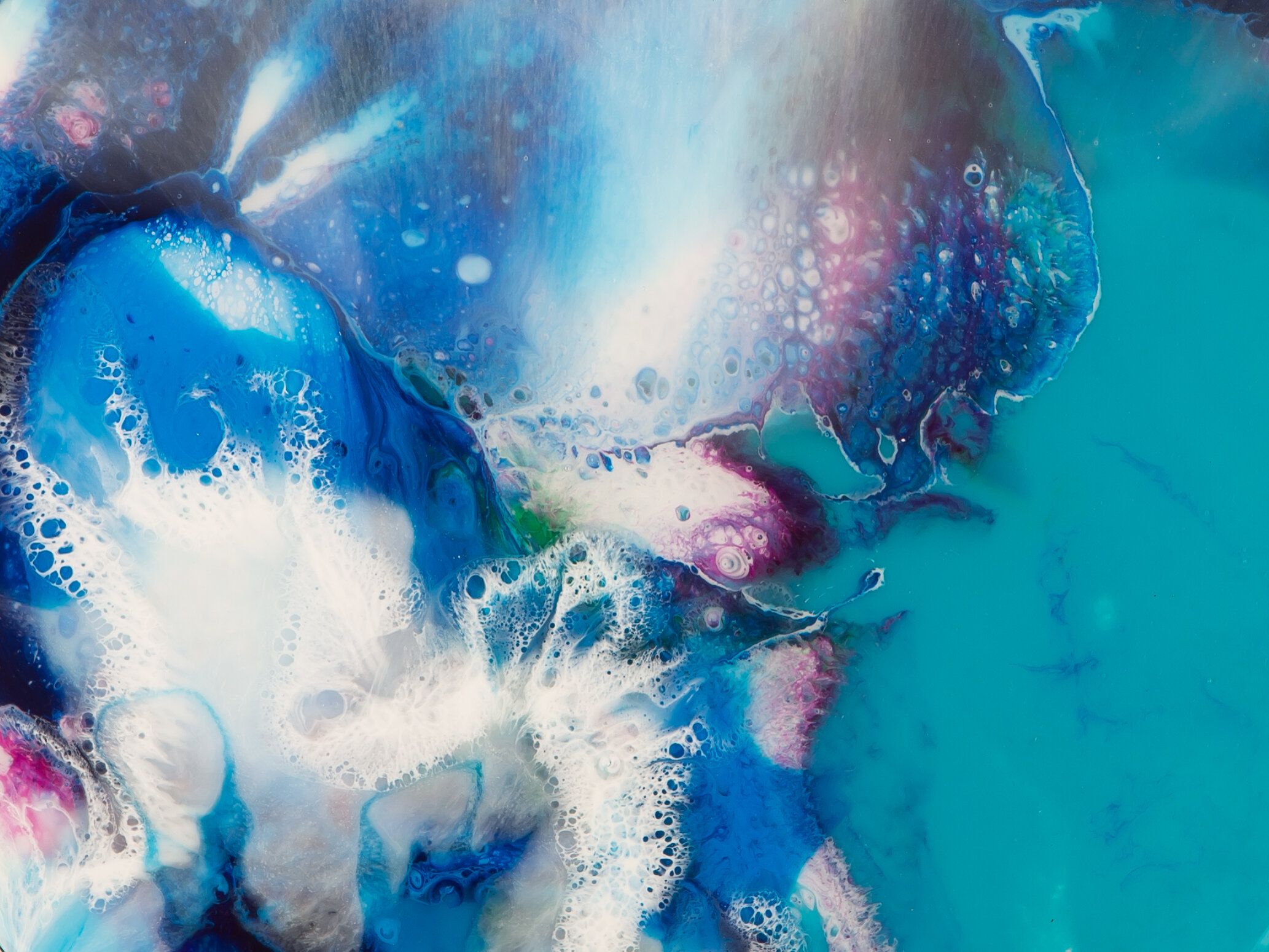 limited edition wall art print with blues
