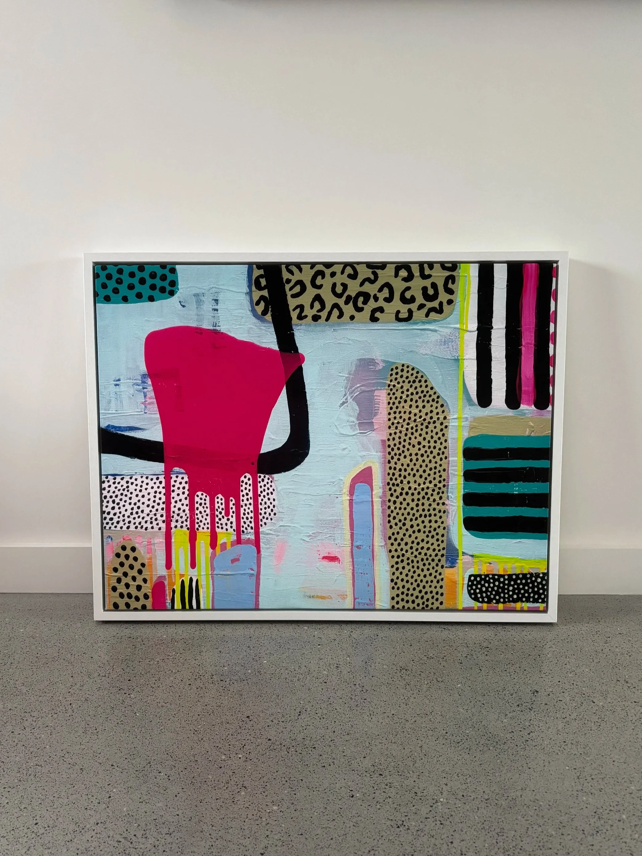 Rhythm framed canvas print