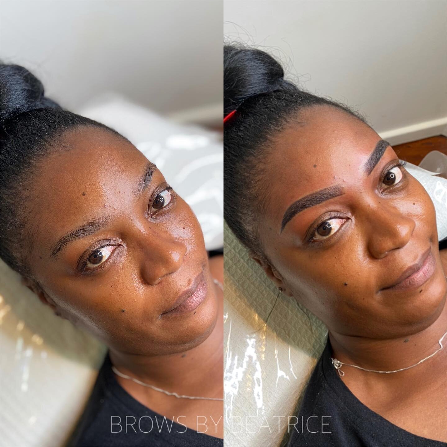 I think the smile says it all 😇😇 OMBR&Eacute; BROWS 😍

These will soften and fade slightly once fully healed. The fresh brow tattoo is always intense! Looks so clean + crisp 🤩

Book online at
WWW.BROWSBYBEATRICE.COM