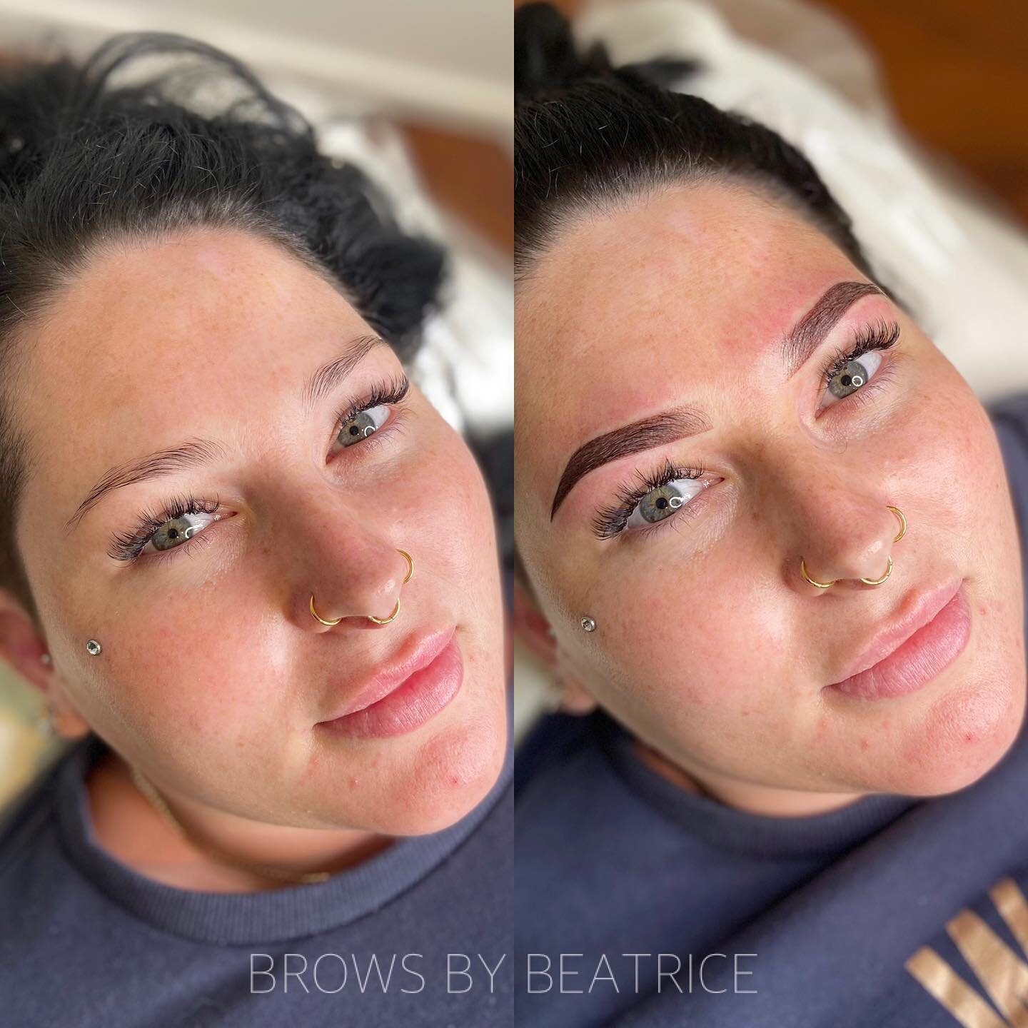 OMBR&Eacute; BROW TATTOO 🔥🔥 creating the brows of your dreams 😋

Bold, sharp, defined ombr&eacute; brow tattoo. Lasts up to 1-3 years with a touch up recommended every 12-18 months to maintain the shape + colour 💫

Using only the best &amp; most 