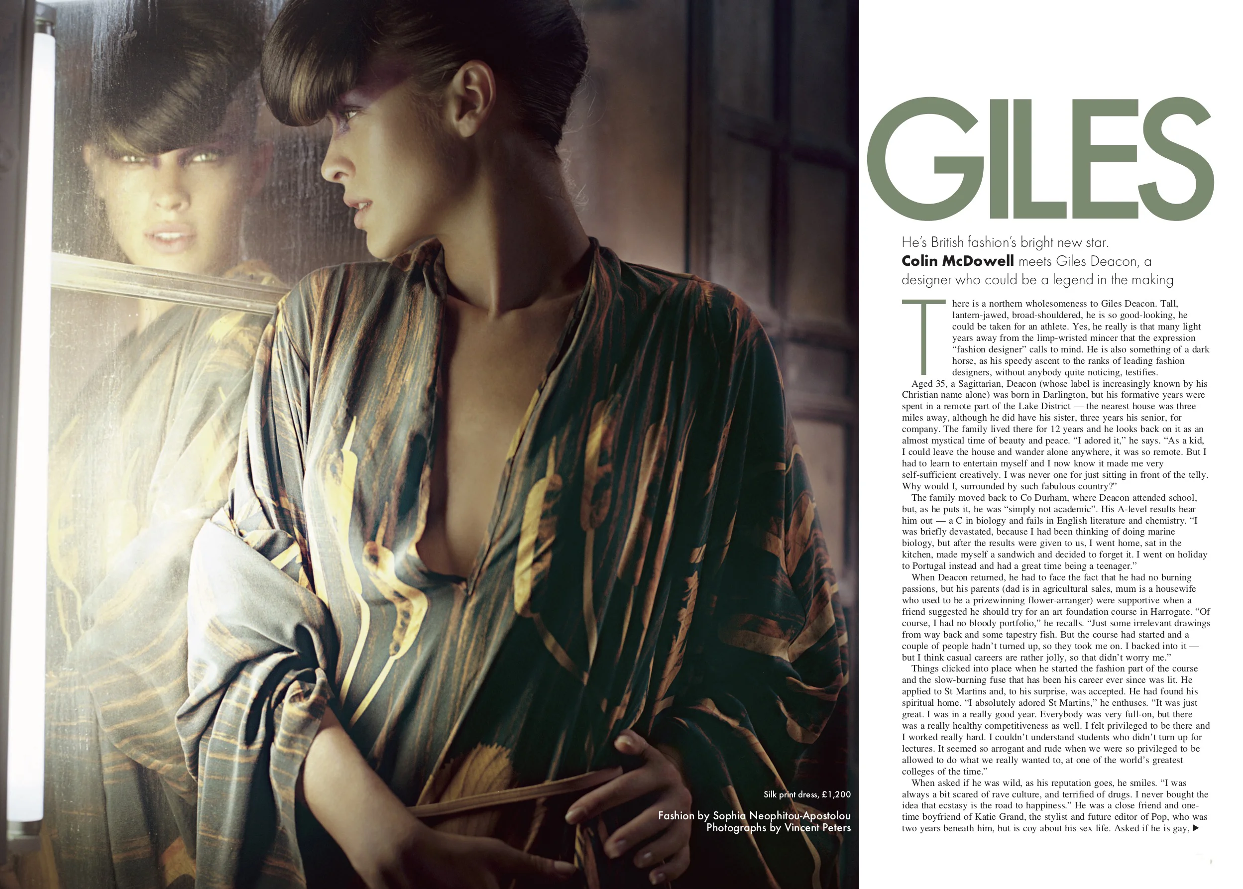 Shot by Vincent Peters, styled by Sophia Neophitou - Apostolou.