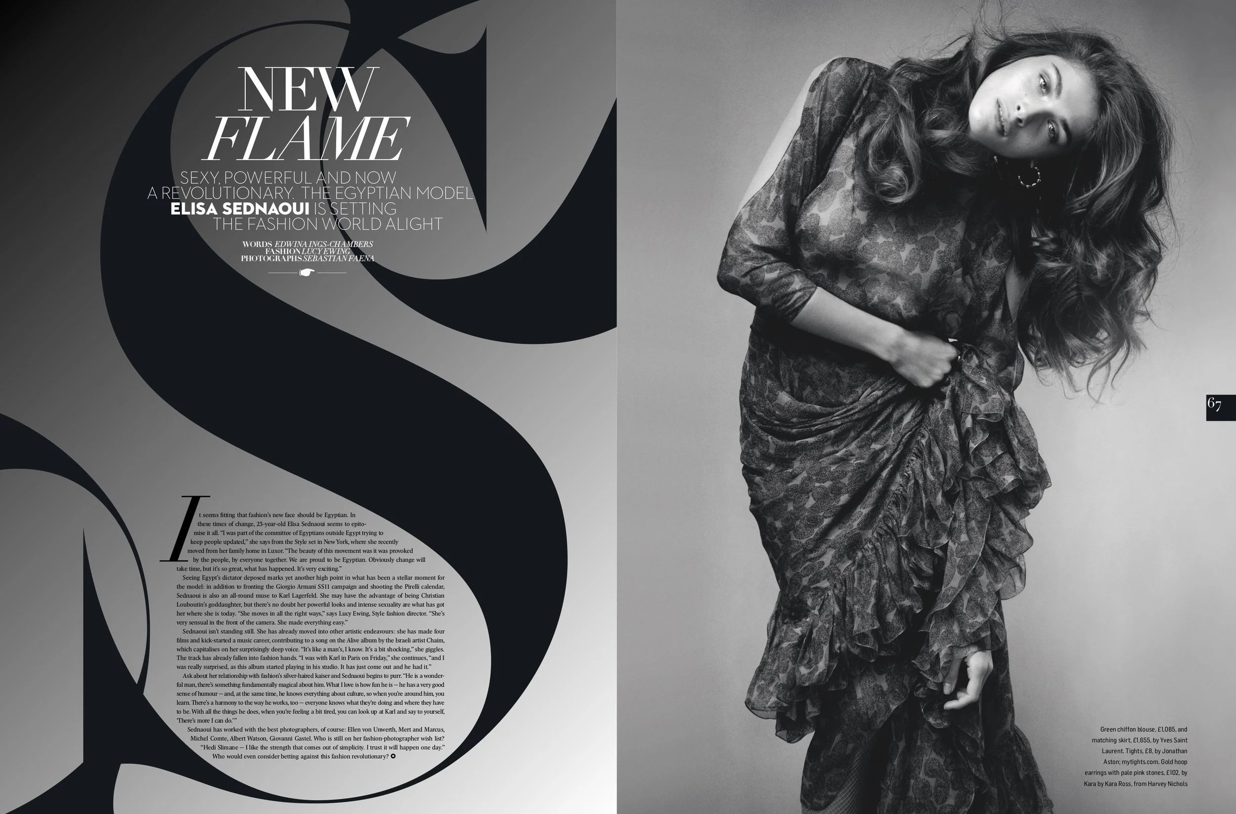 Shot by Sebastian Faena, styled by Lucy Ewing.
