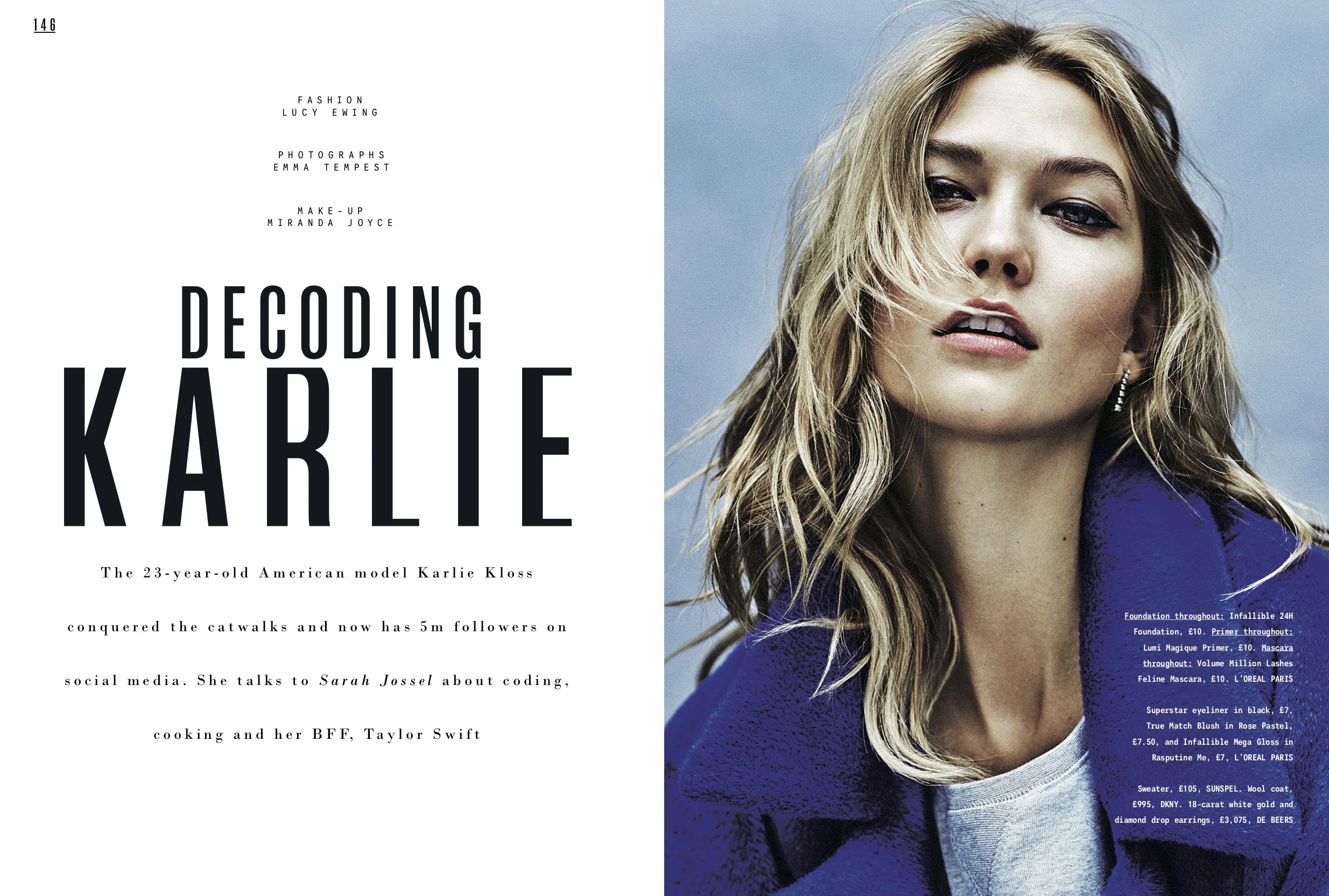 Shot by Emma Tempest, styled by Lucy Ewing.