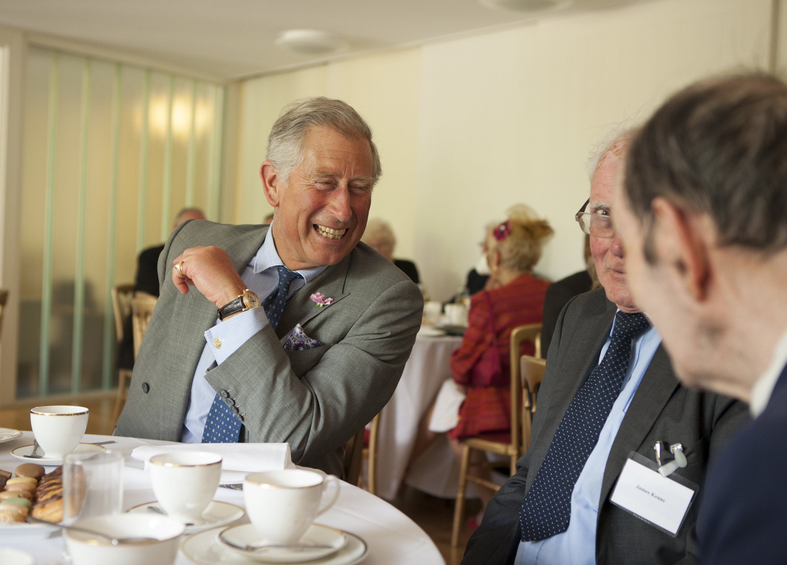  HRH Prince of Wales visiting Trinity Hospital Almshouse, Greenwich. 