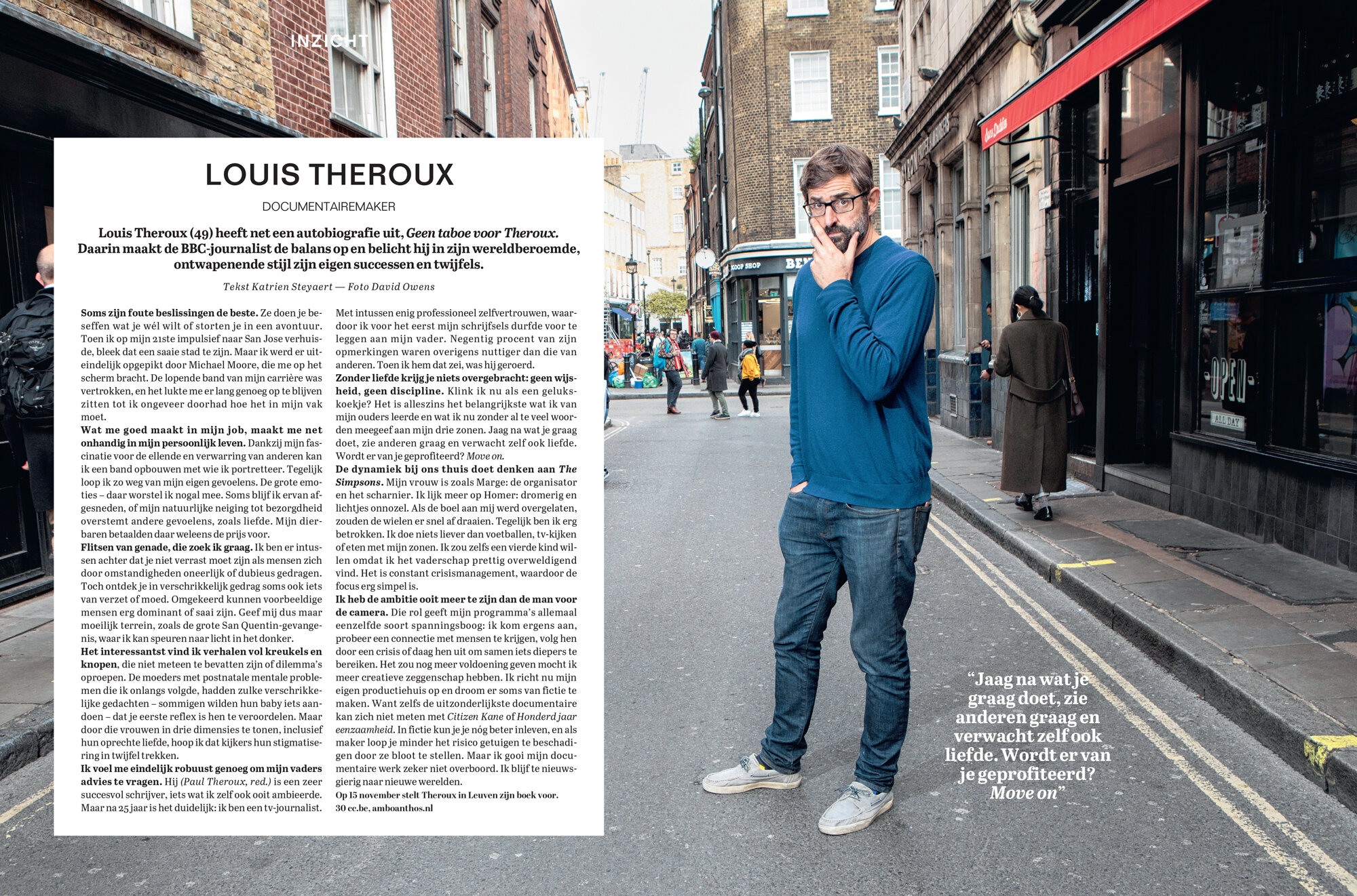  Louis Theroux  Knack Weekend Magazine, Belgium 