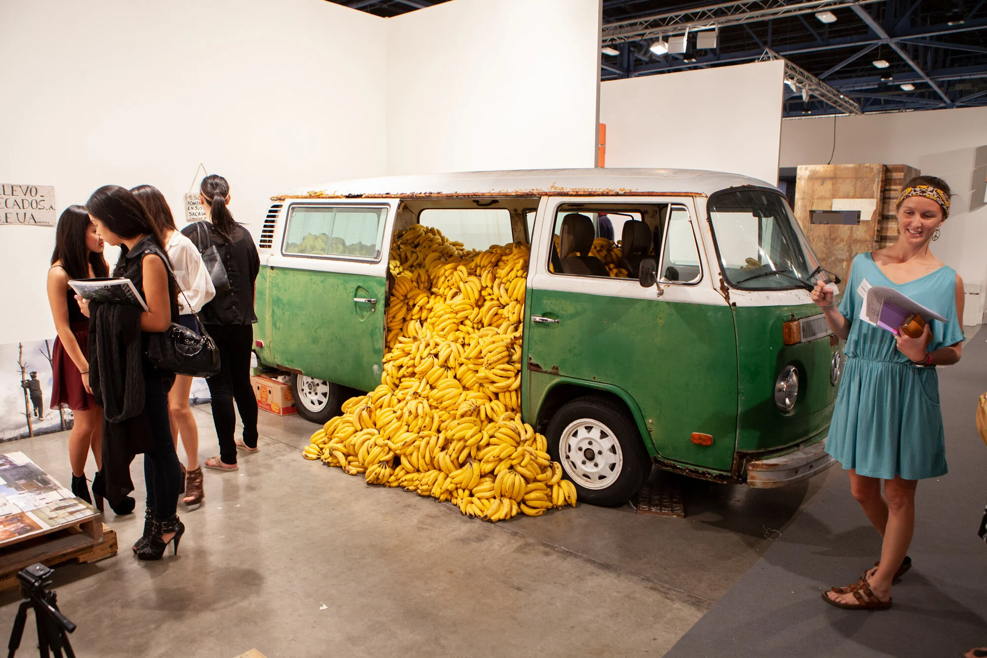 Paulo Nazareth, Banana Market/Art Market, 2011 ABMB, 1978 Volkswagen Van filled with one ton of bananas (replaceable) Photo: David Owens