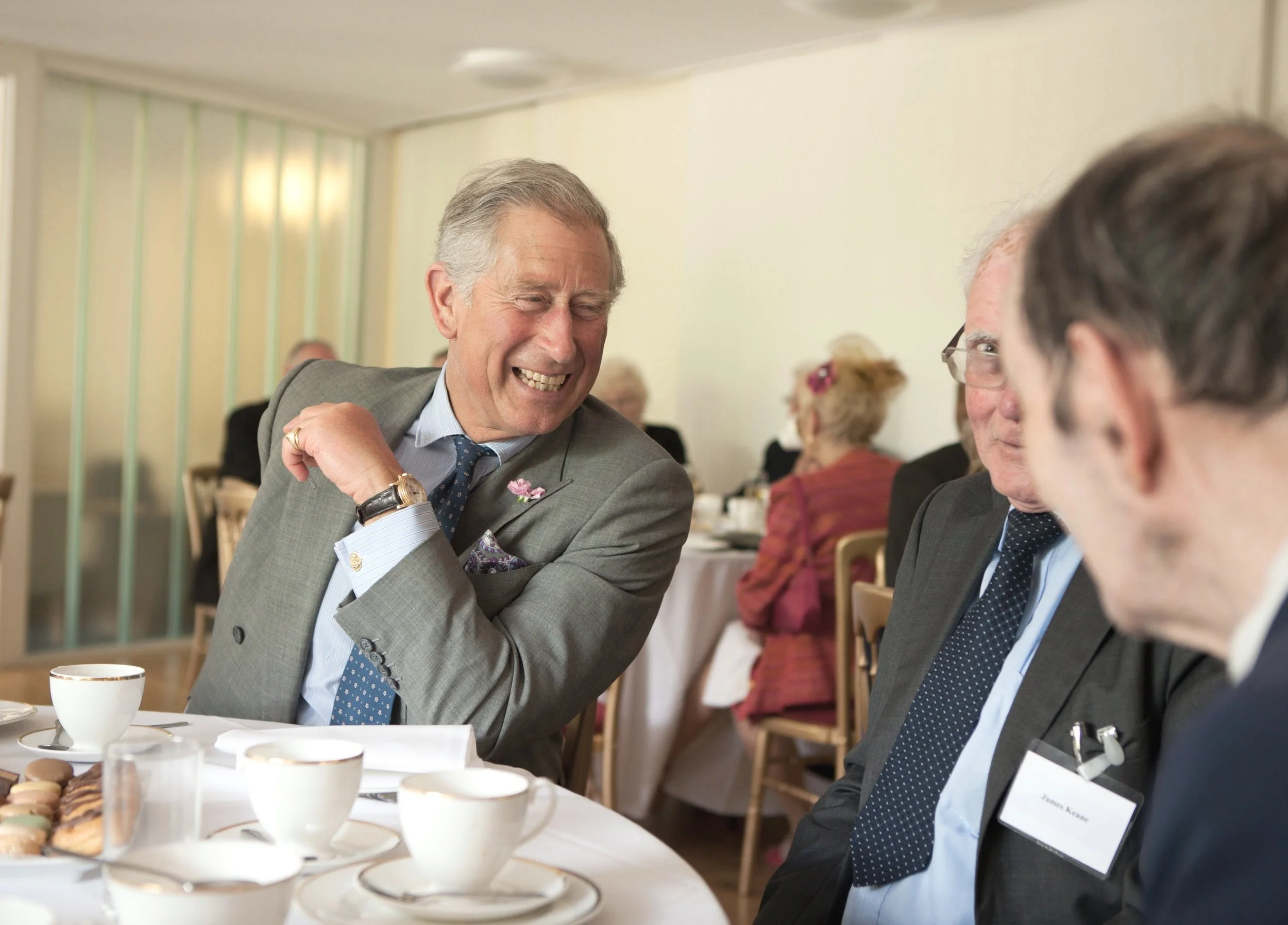  HRH Prince of Wales visiting Trinity Hospital Almshouse, Greenwich. 