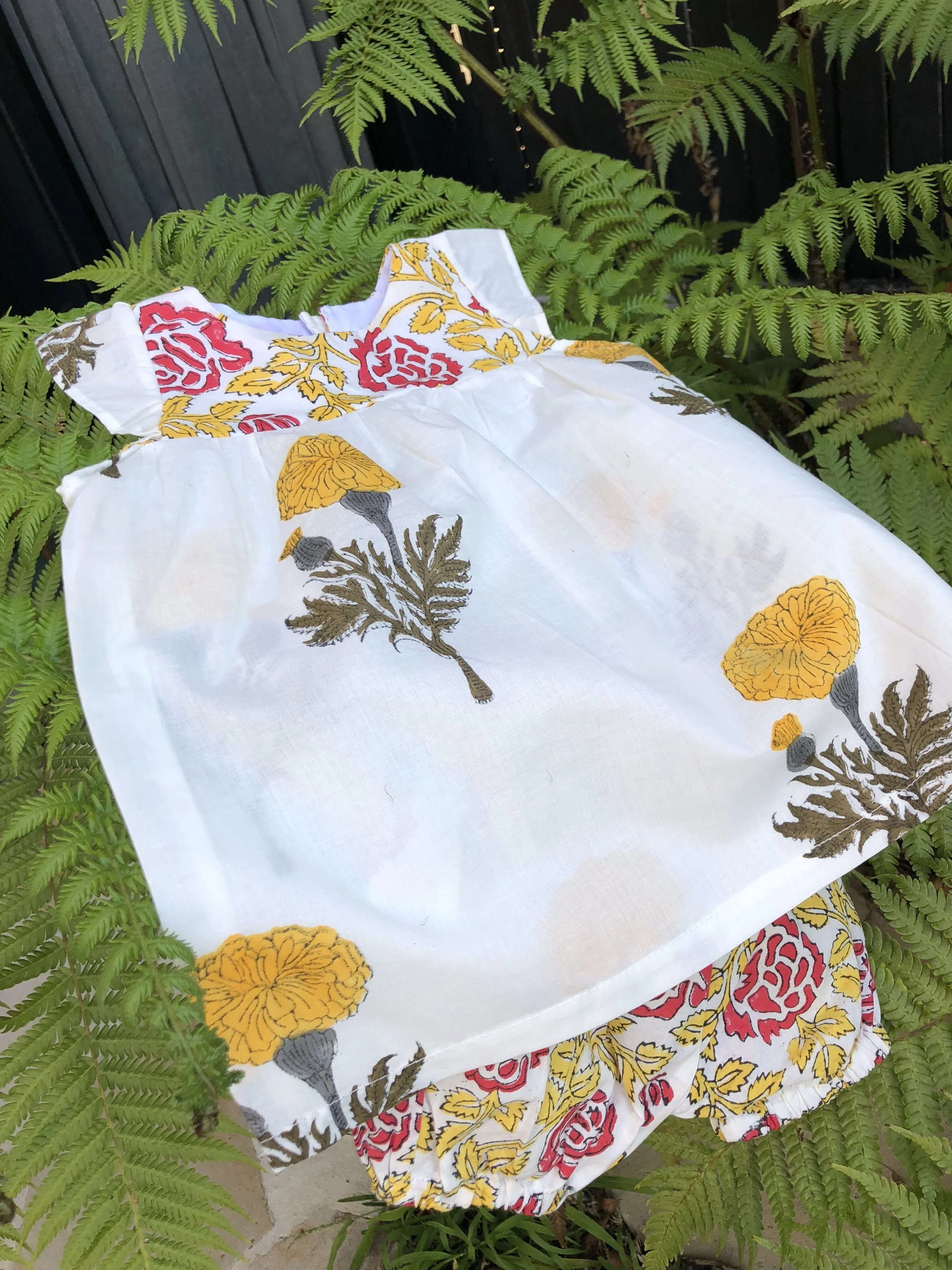 Marigold and Rosie Flutter Sleeve Tunic and Shortie Set