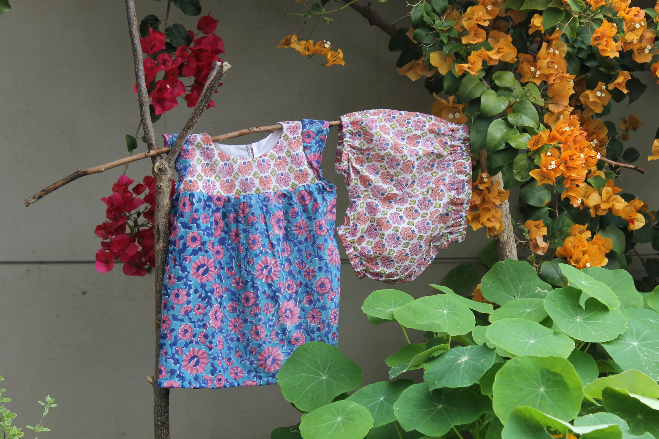 Shimla Flutter Sleeve Tunic and Shortie Set