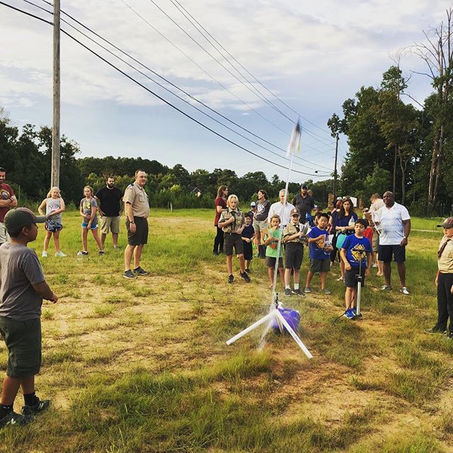 Starting off the year with a blast by launching rockets. #atlscouts