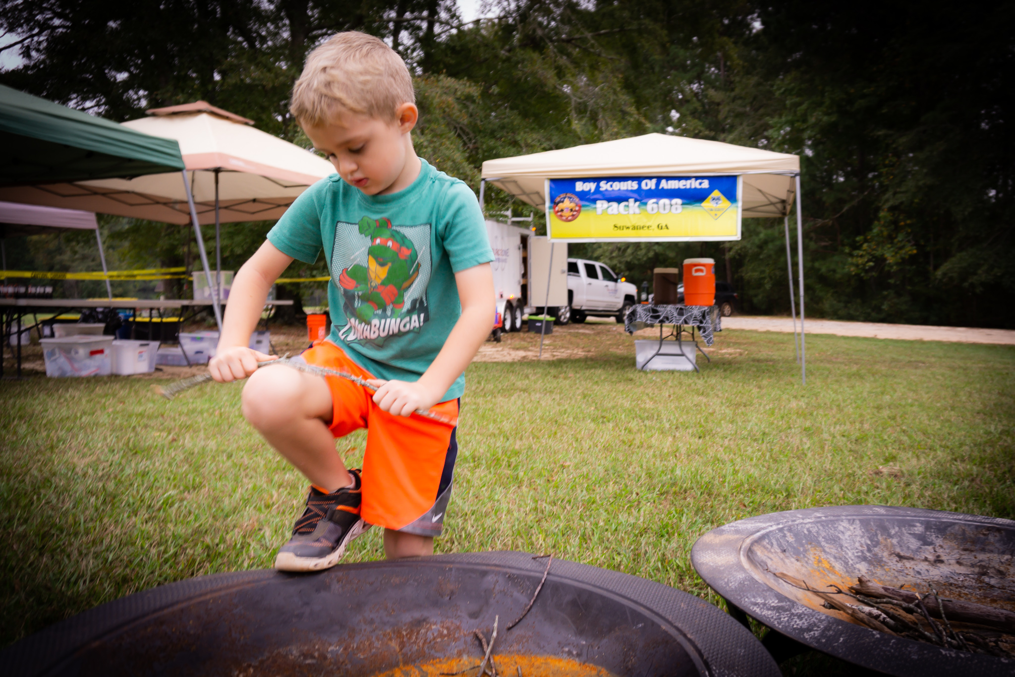 Learning how to make a fire
