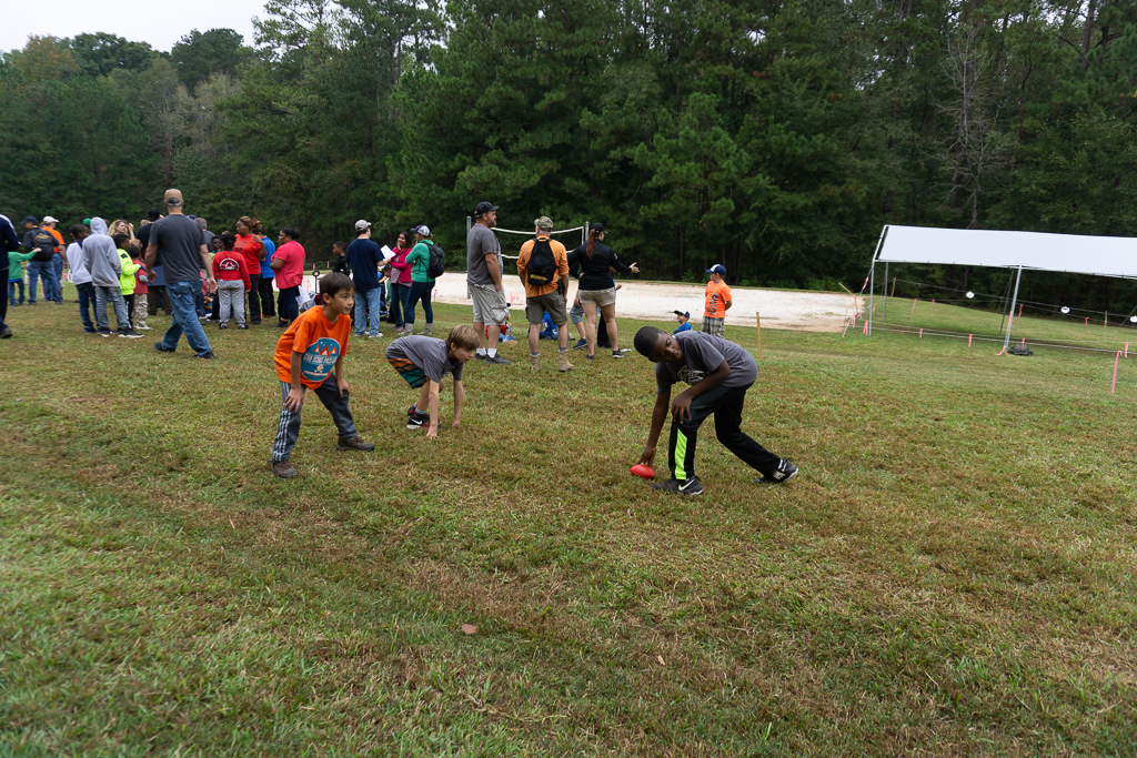 Some football while wait to shoot BB guns