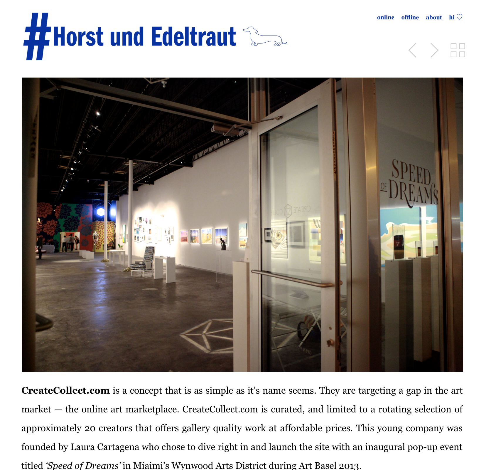 Speed of Dreams, Horst und Edeltraut , December 2013