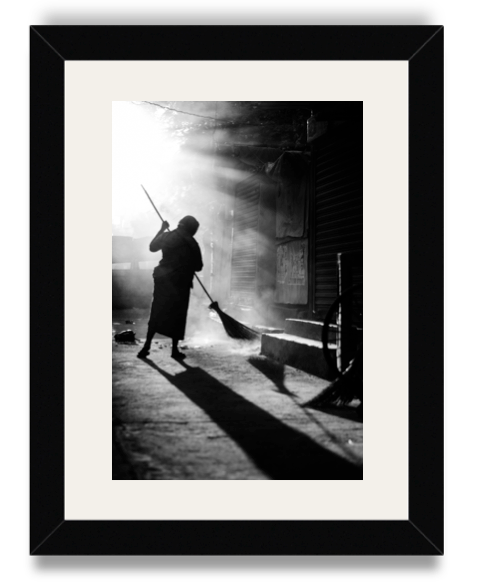 Akhil Susarla Street Sweeper Black Frame White Mat.png