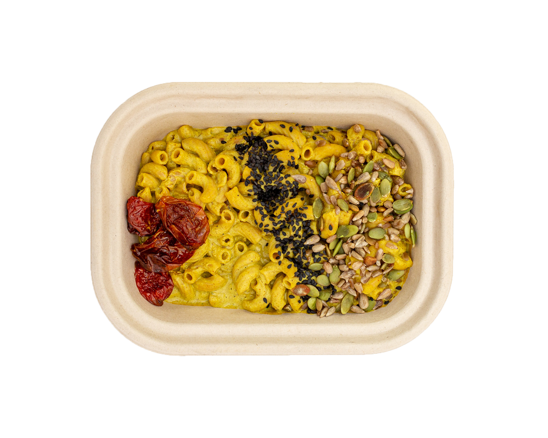 COCONUT CURRY MAC WITH ROASTED TOMATOES