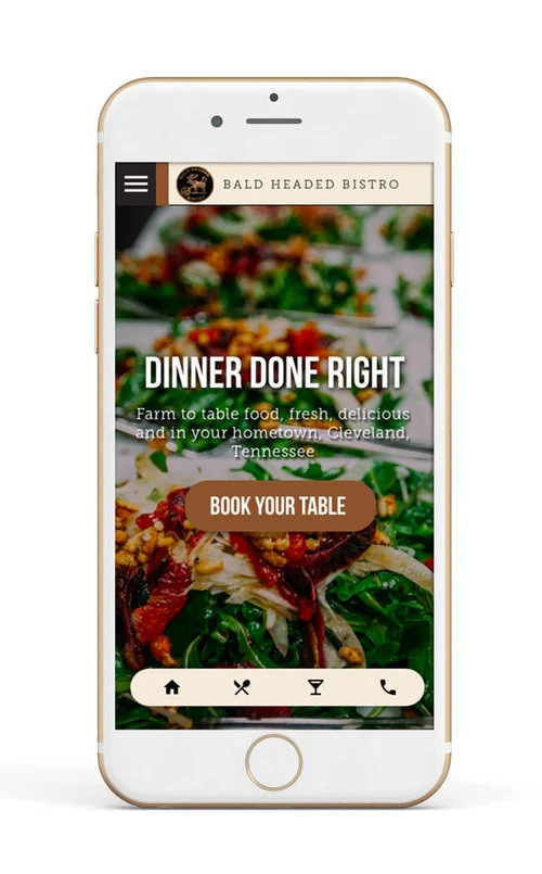 BALD HEADED BISTRO MOBILE HOME PAGE