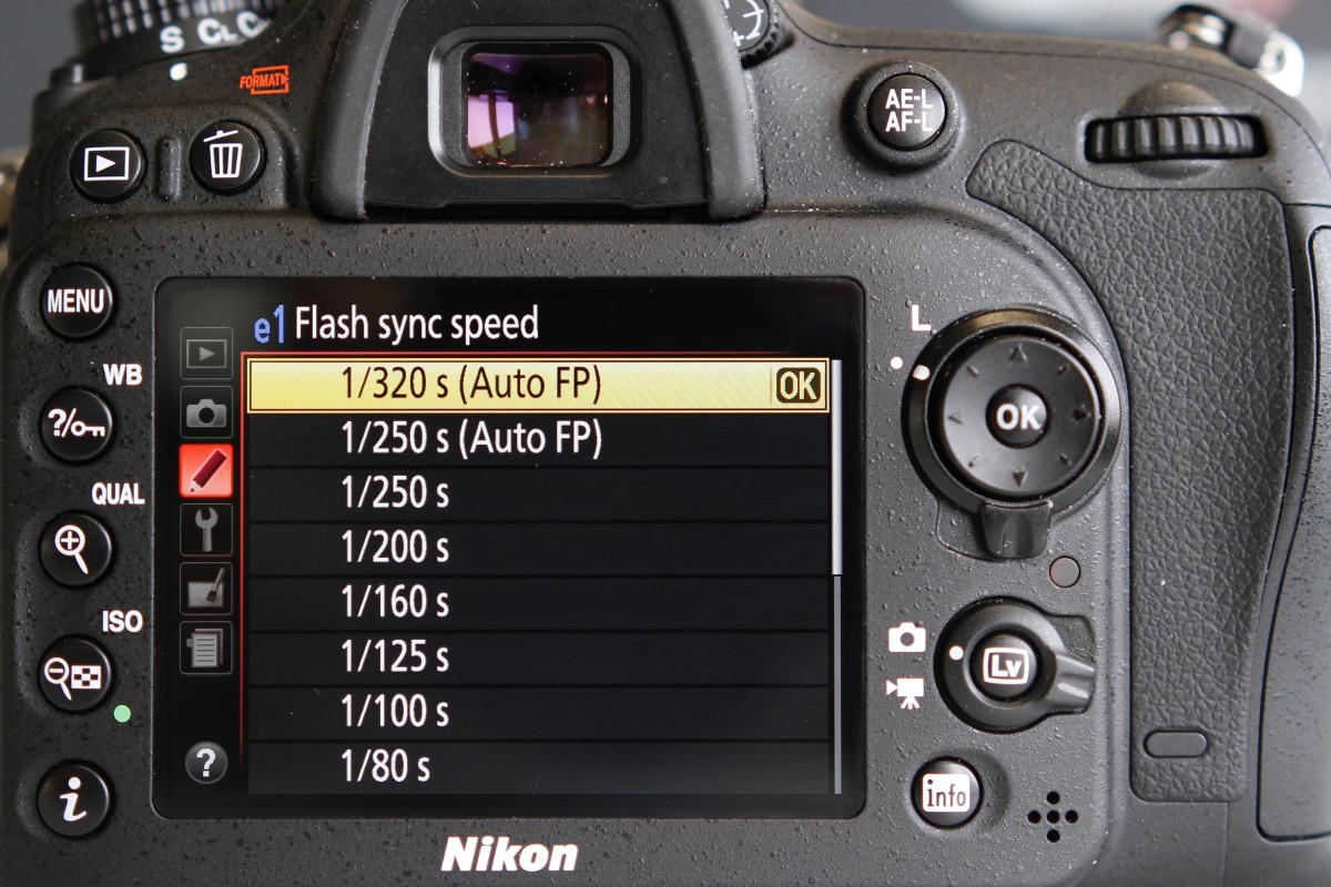 Set your Nikon camera in Auto FP flash mode.