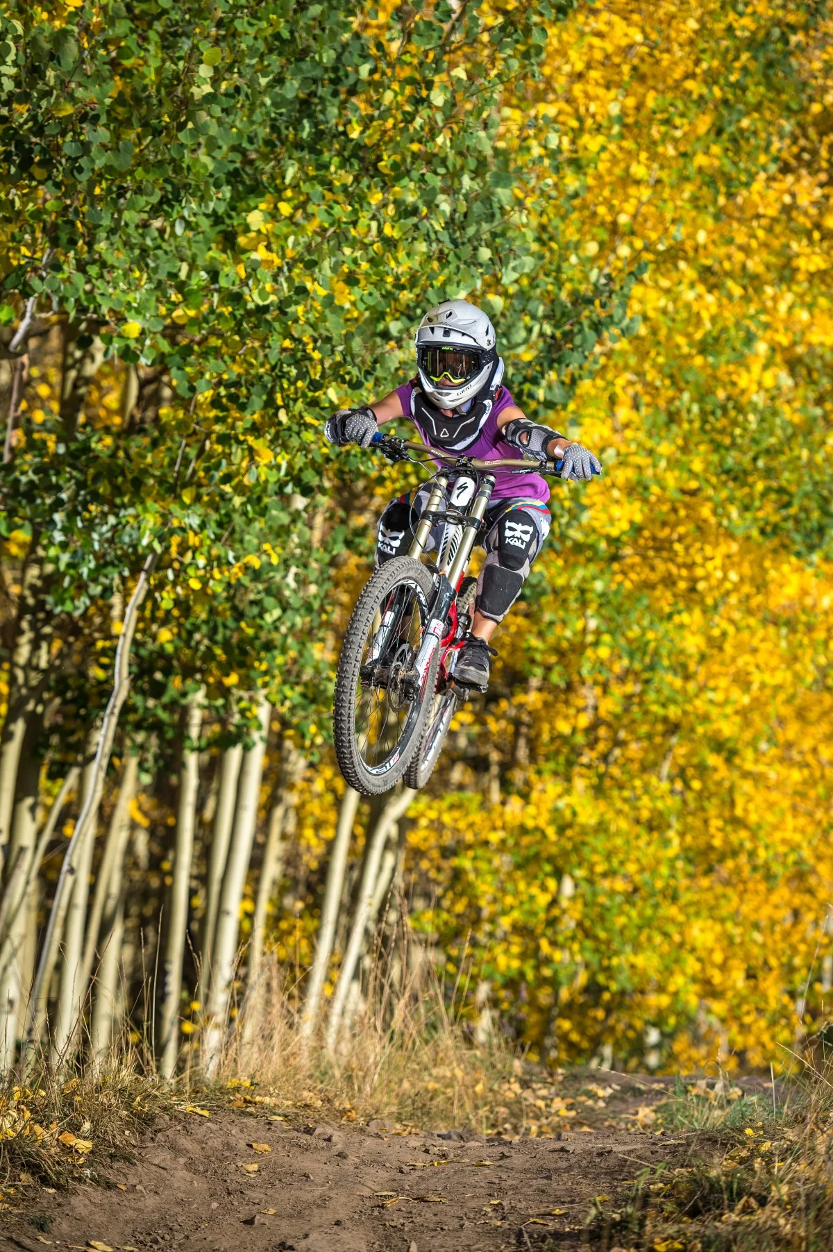 © Michael Clark / Biker : Aurelie Slegers The sun was overpowered in the middle of the day from over 20-feet away to make the biker pop out of the image. 2 ELB 400 Pro Head - 1/4000th sec - f/4 - ISO 200