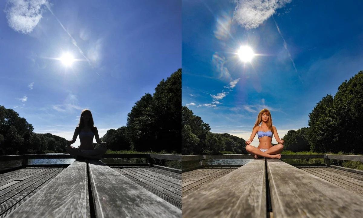 © Peter Van Heulen Left Without Hi-Sync Flash - Right With Hi-Sync Flash