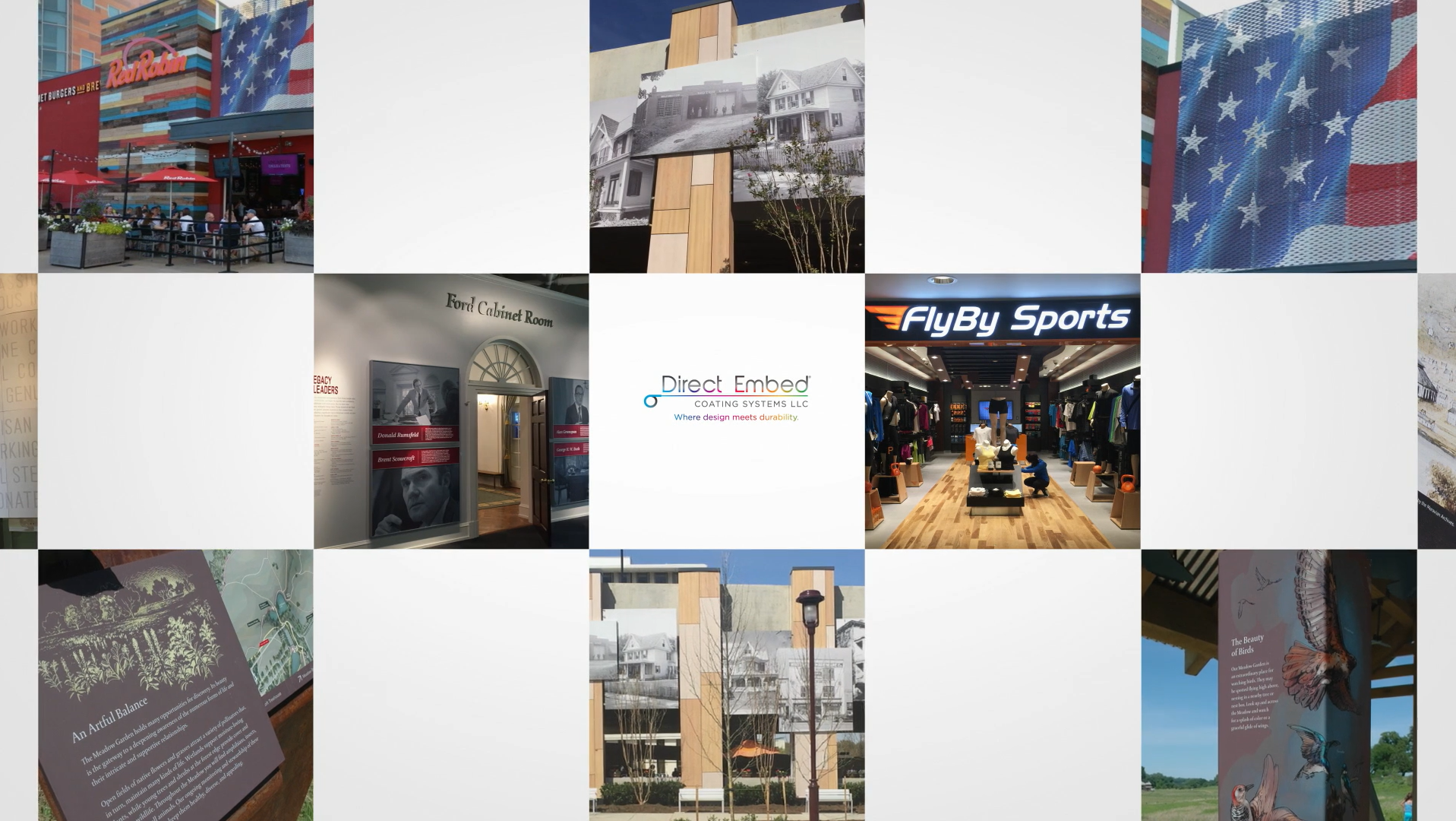 Direct Embed Powder Coated Graphics