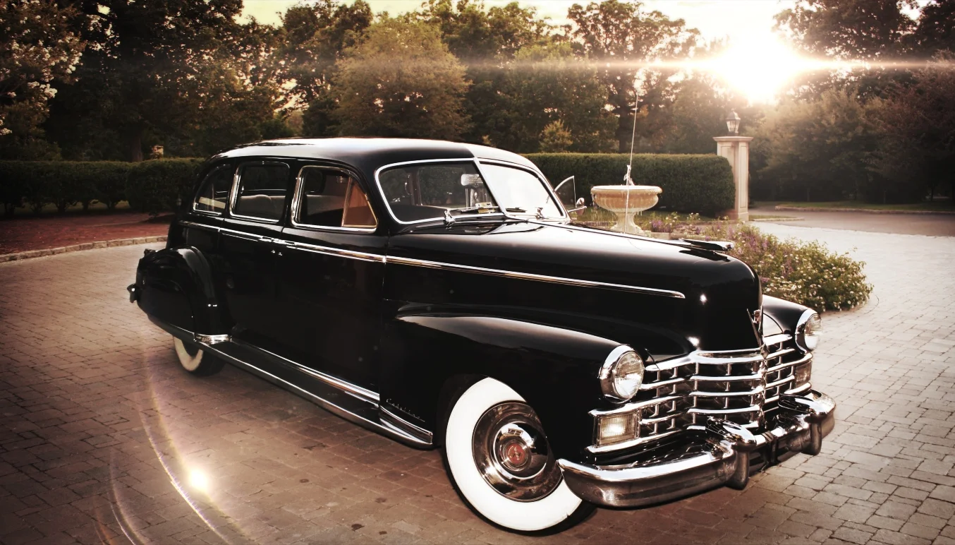 05.09.13 1948 Fleetowood Cadillac at Keswick Hall, Charlottesville Wedding .jpg