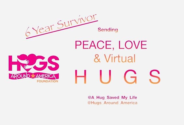 #cancer #survivor #hugs #peace #loveyou #virtual #six #year #explorepage