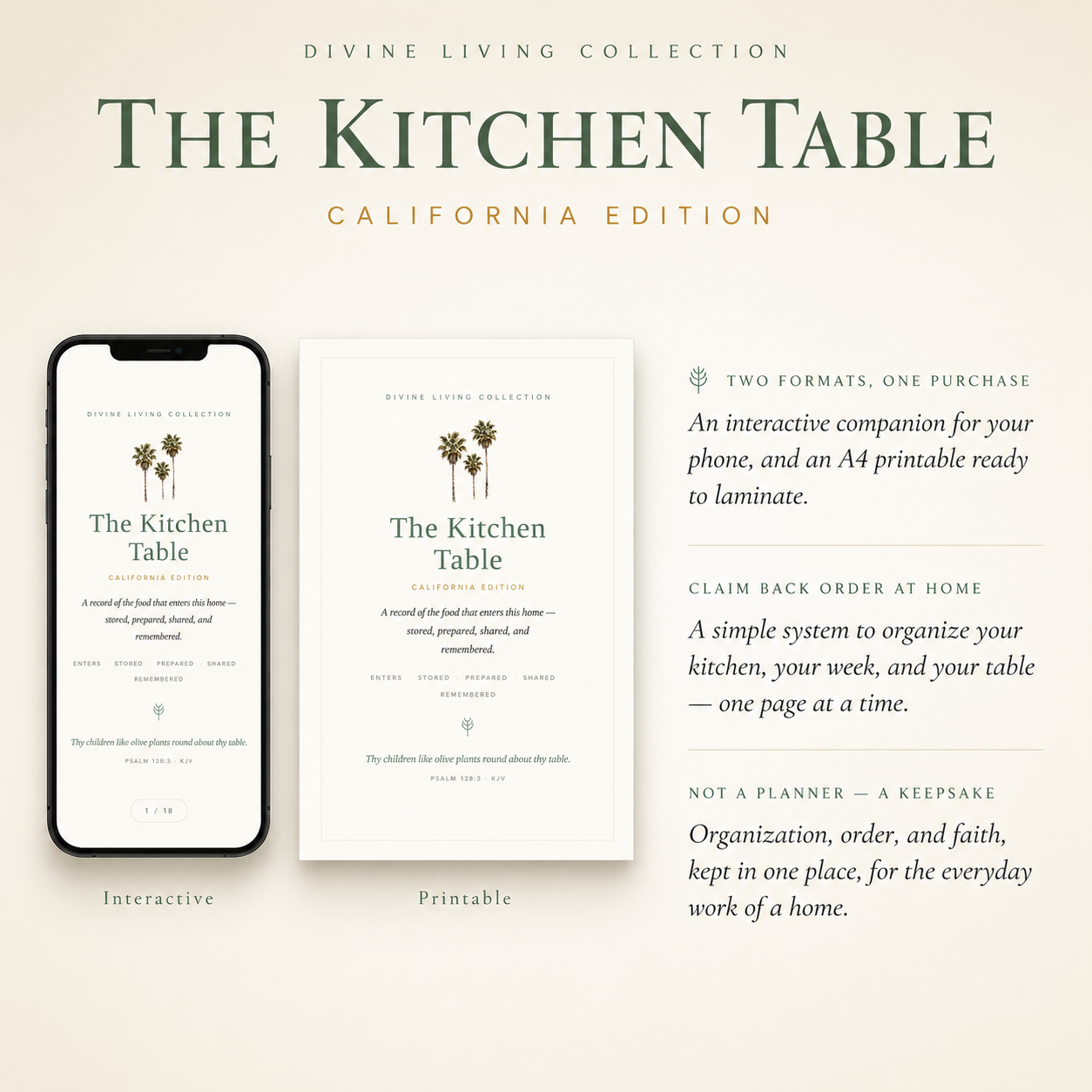 The Kitchen Table — California Edition