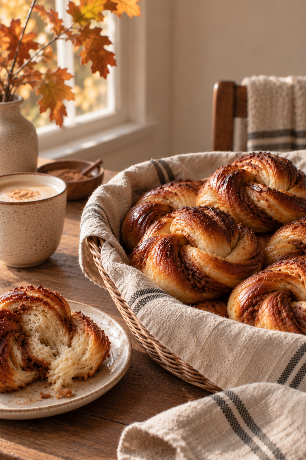 Brown Butter Apple-Cinnamon Brioche Buns