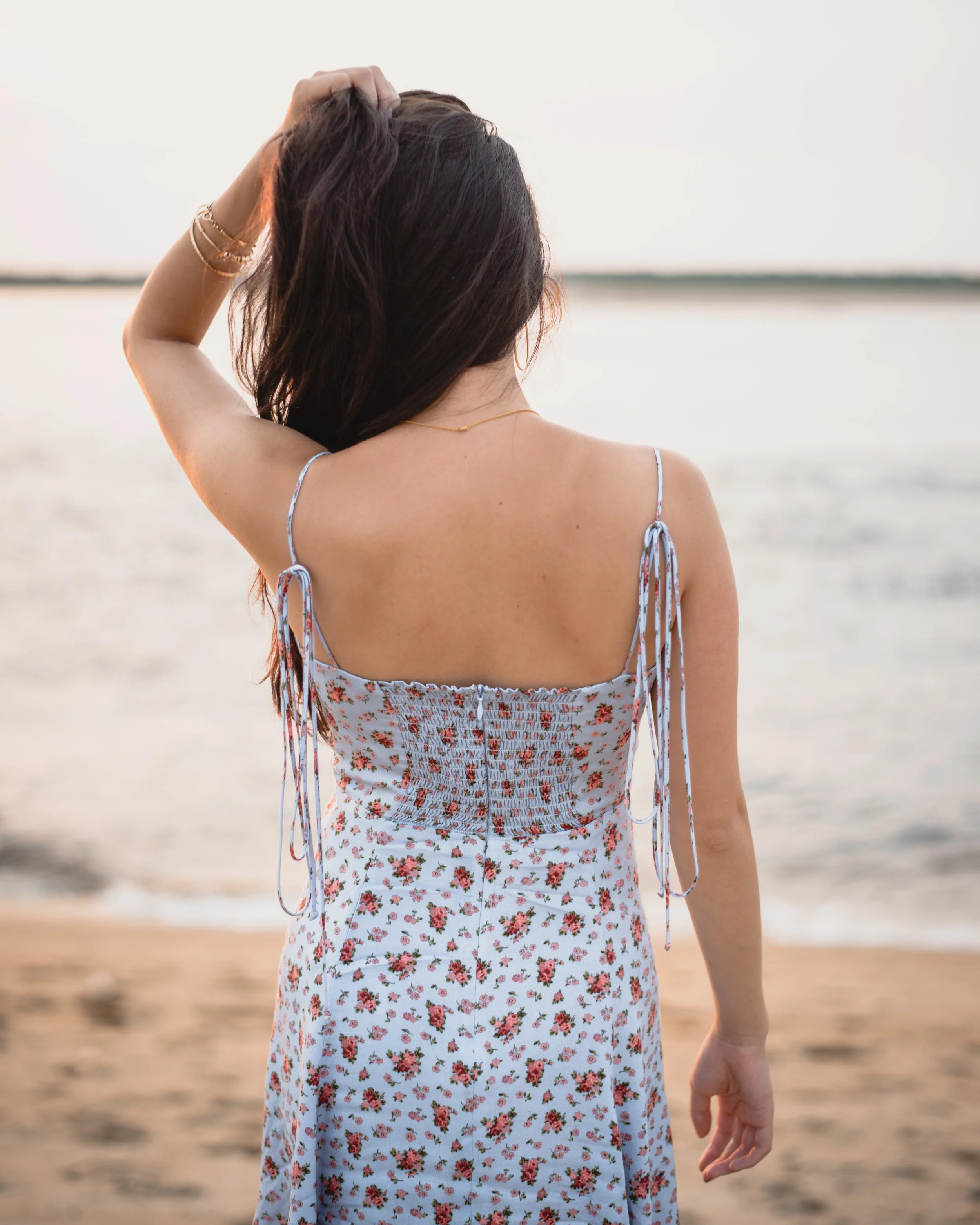Reformation Presley Dress back details.