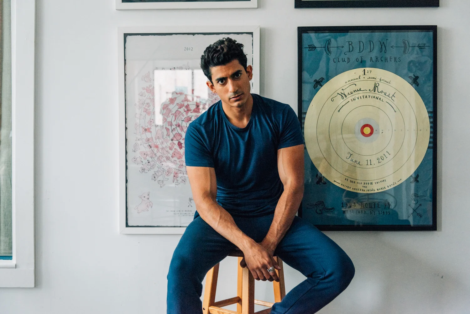 Softwear Men’s t-shirt and jogger set in Midnight.