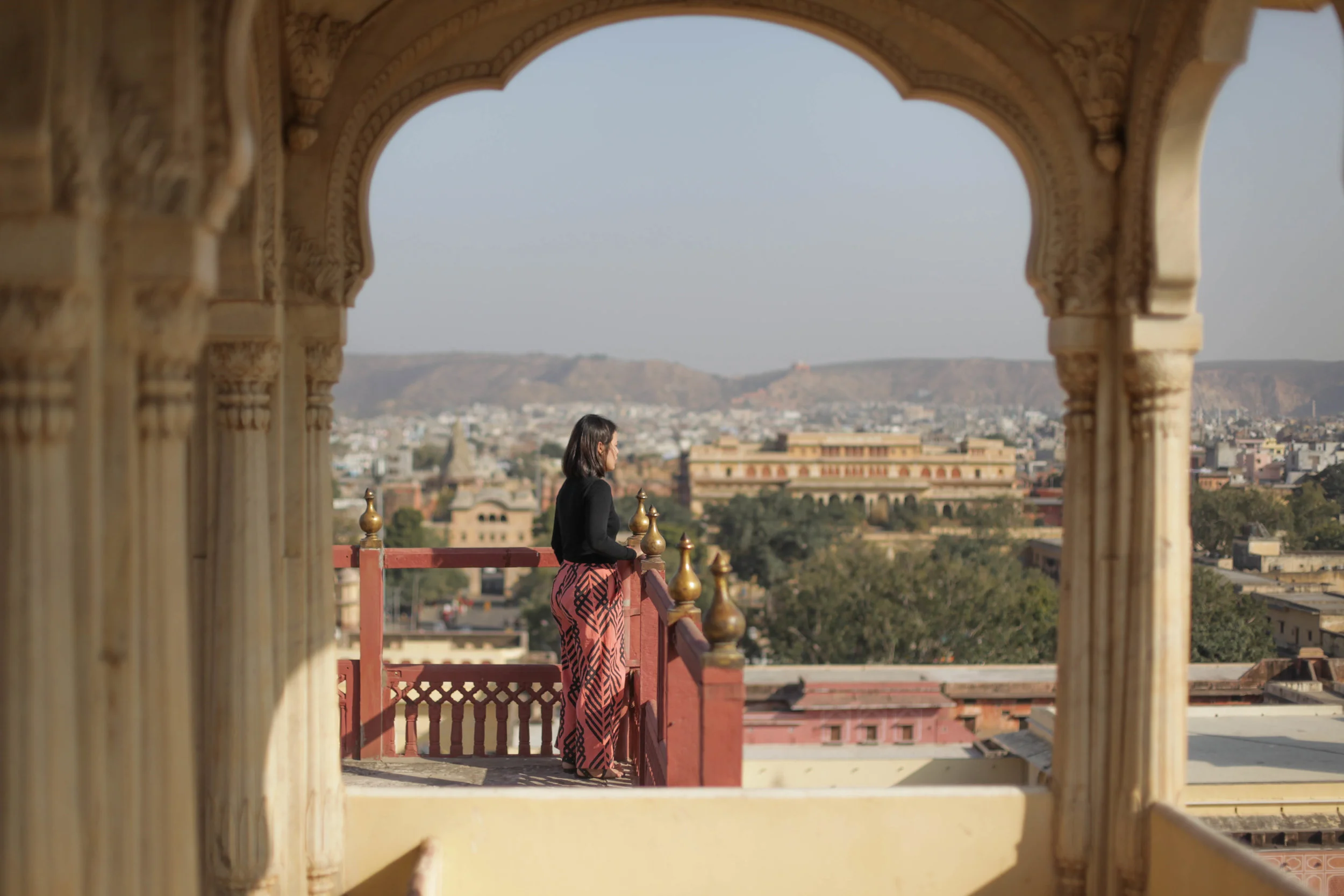 THE CLASSIC WIDELEG + LEHARIA WATERMELON PINK (ORGANIC) in Jaipur, India.