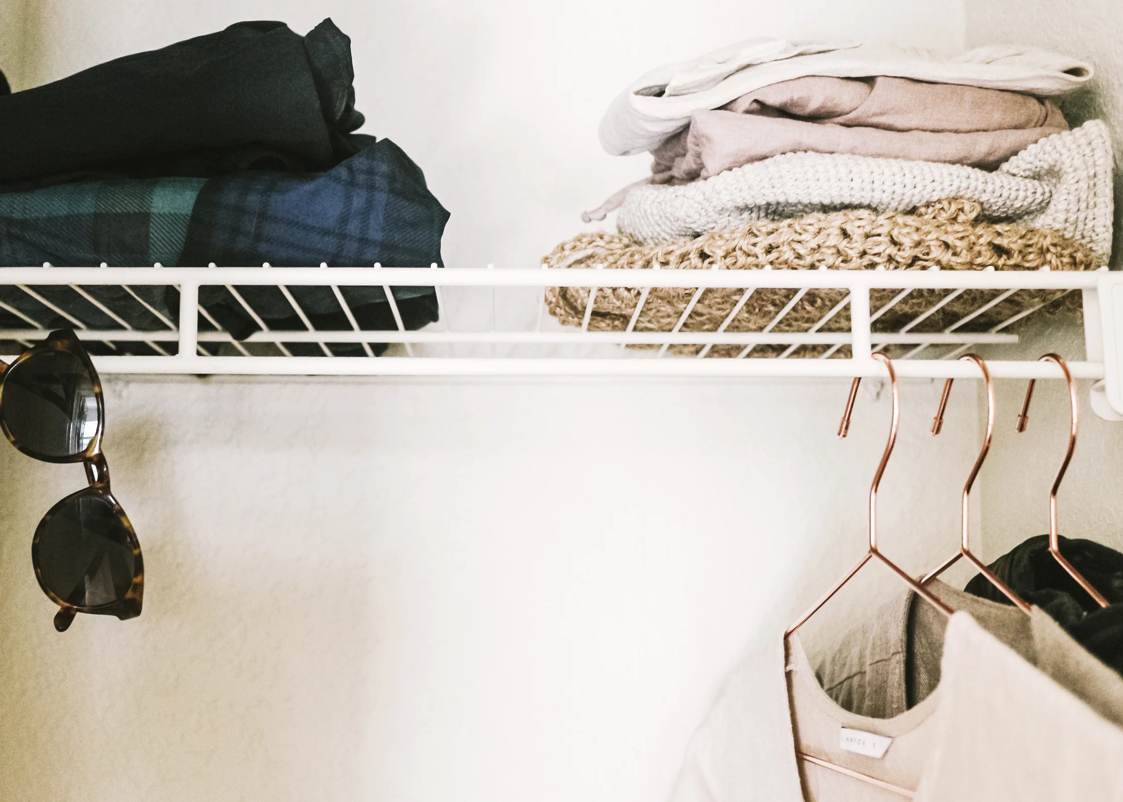 Simple and minimal closet by Heal Your Living.