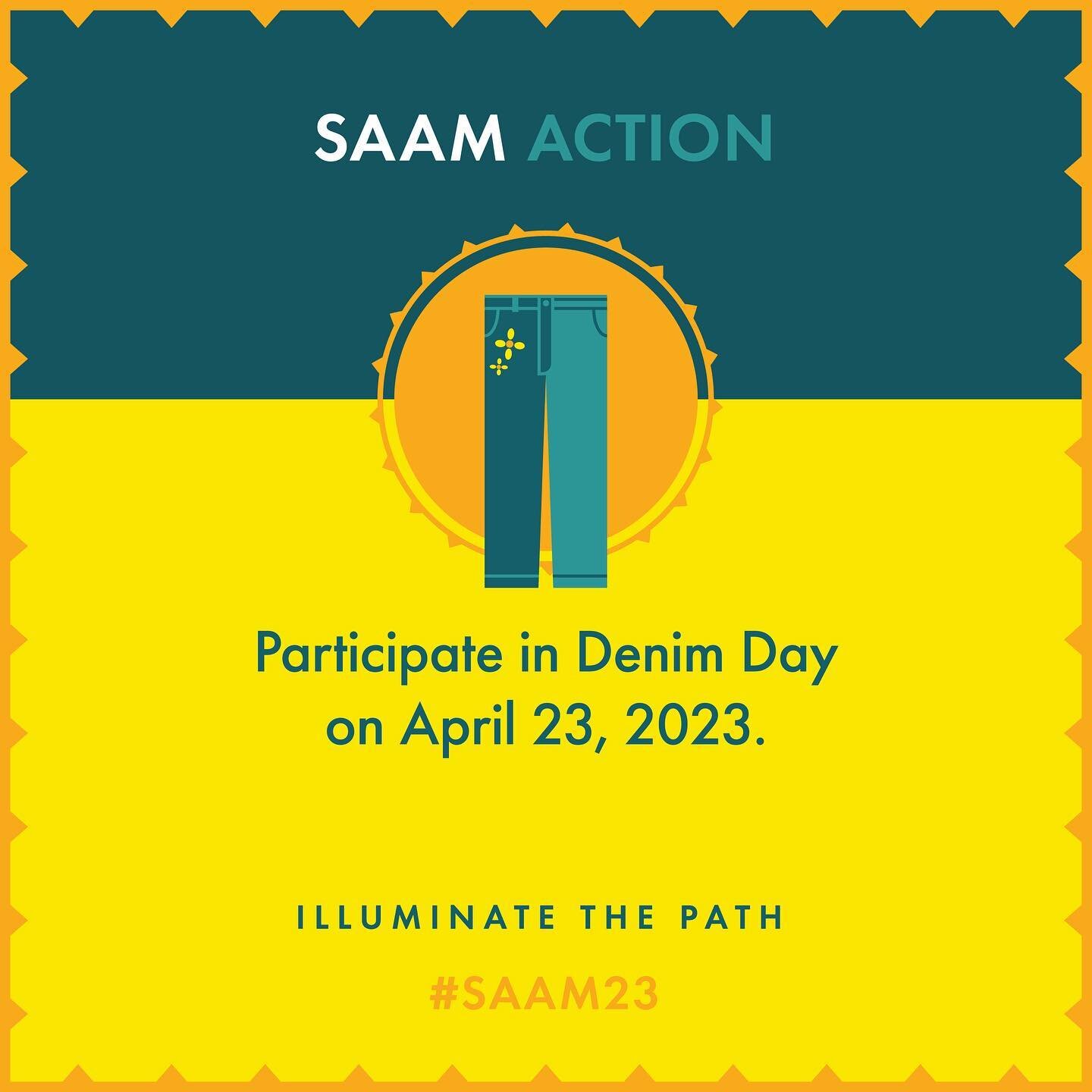 While April is coming to a close, there is plenty everyone can do to continue to bring awareness to sexual assault in local communities. Tomorrow, April 26th is recognized as #denimday, a day to wear jeans/jean jacket etc with a purpose. Denim Day is