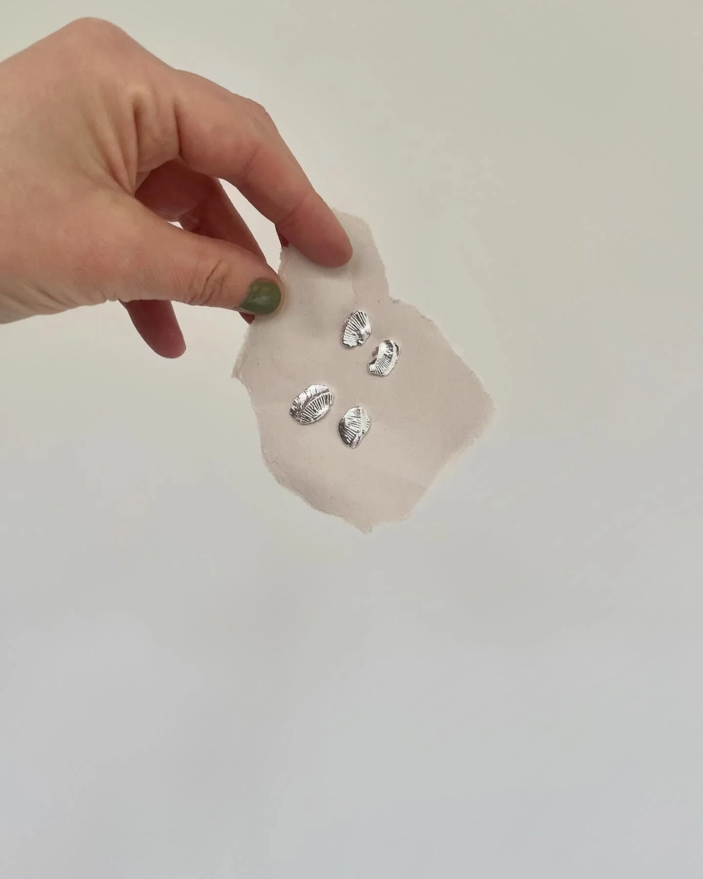 Small Sunday makes&hellip;two pairs of fossil earrings.