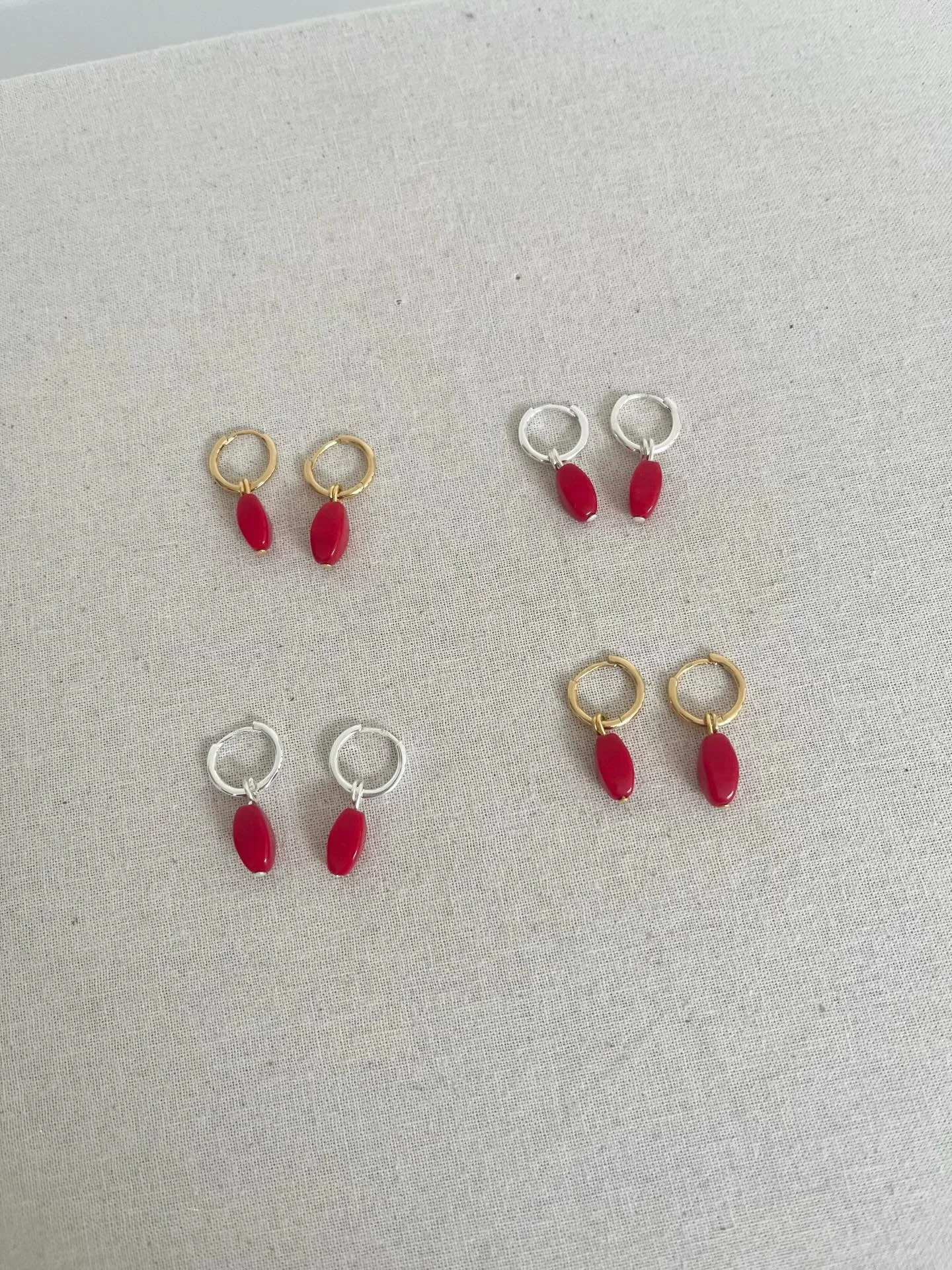 I&rsquo;m down to the last of these red beads so just a heads up that these earrings won&rsquo;t be around for much longer &hearts;️