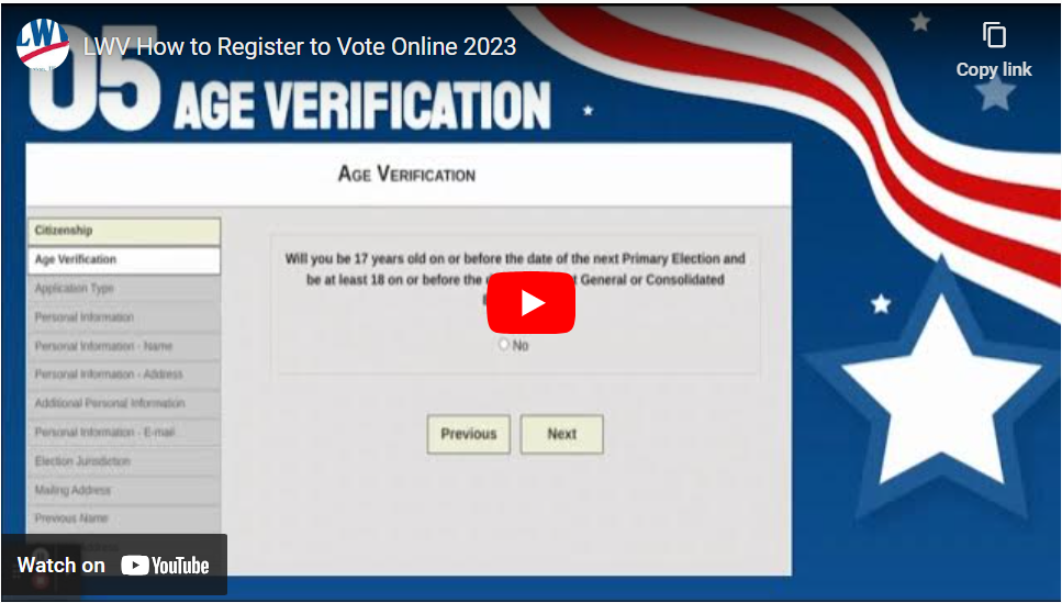 Register to Vote Online