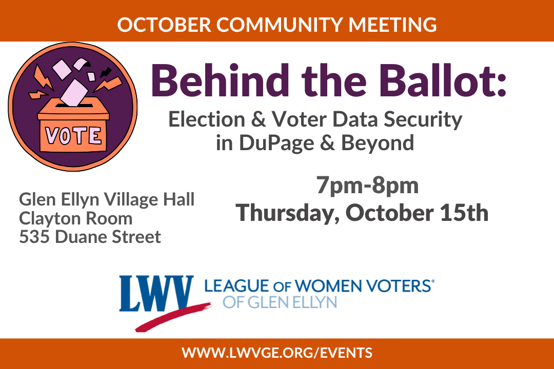 Behind the Ballot: Election &amp; Voter Data Security in DuPage 