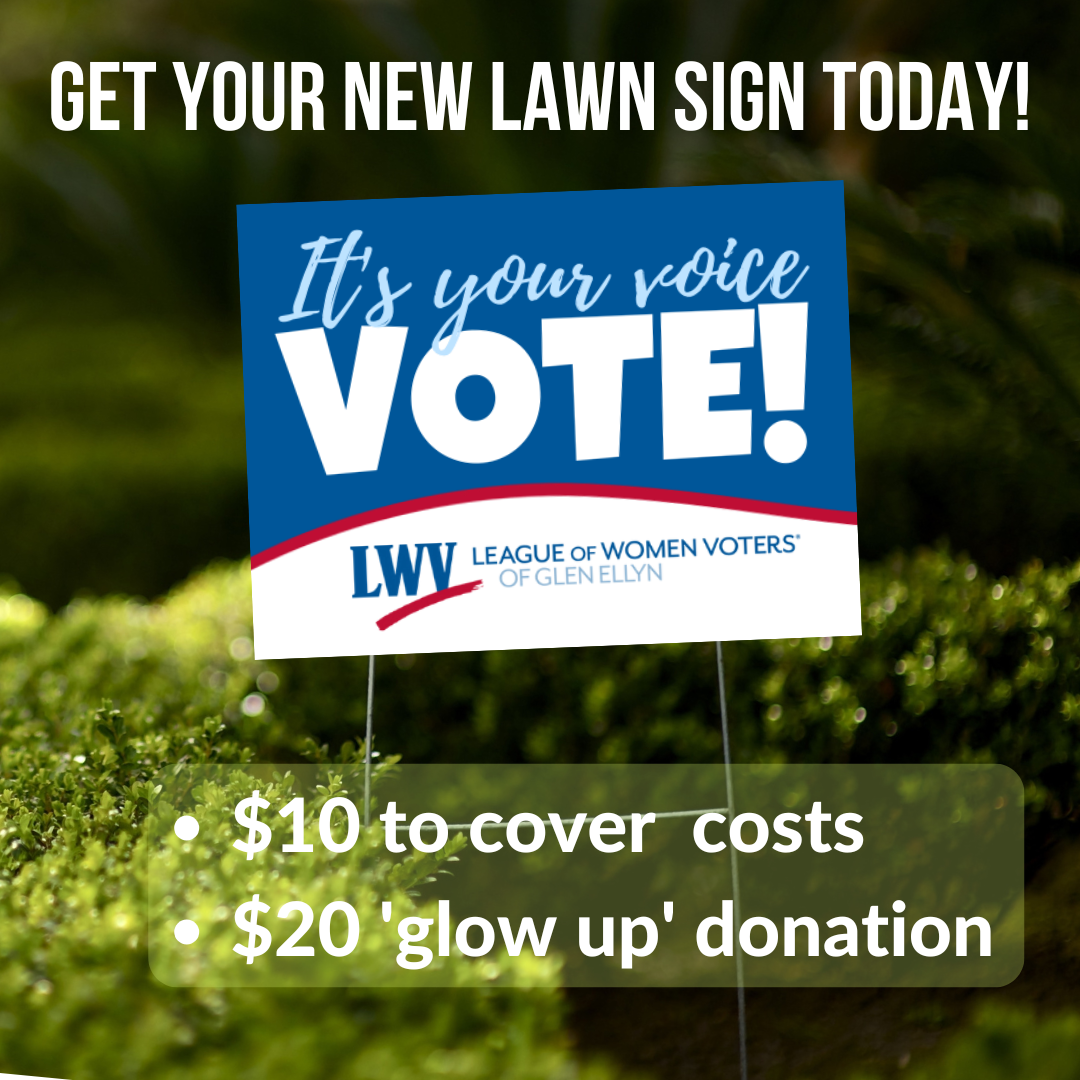 LWVGE Lawn Sign Available for Purchase!