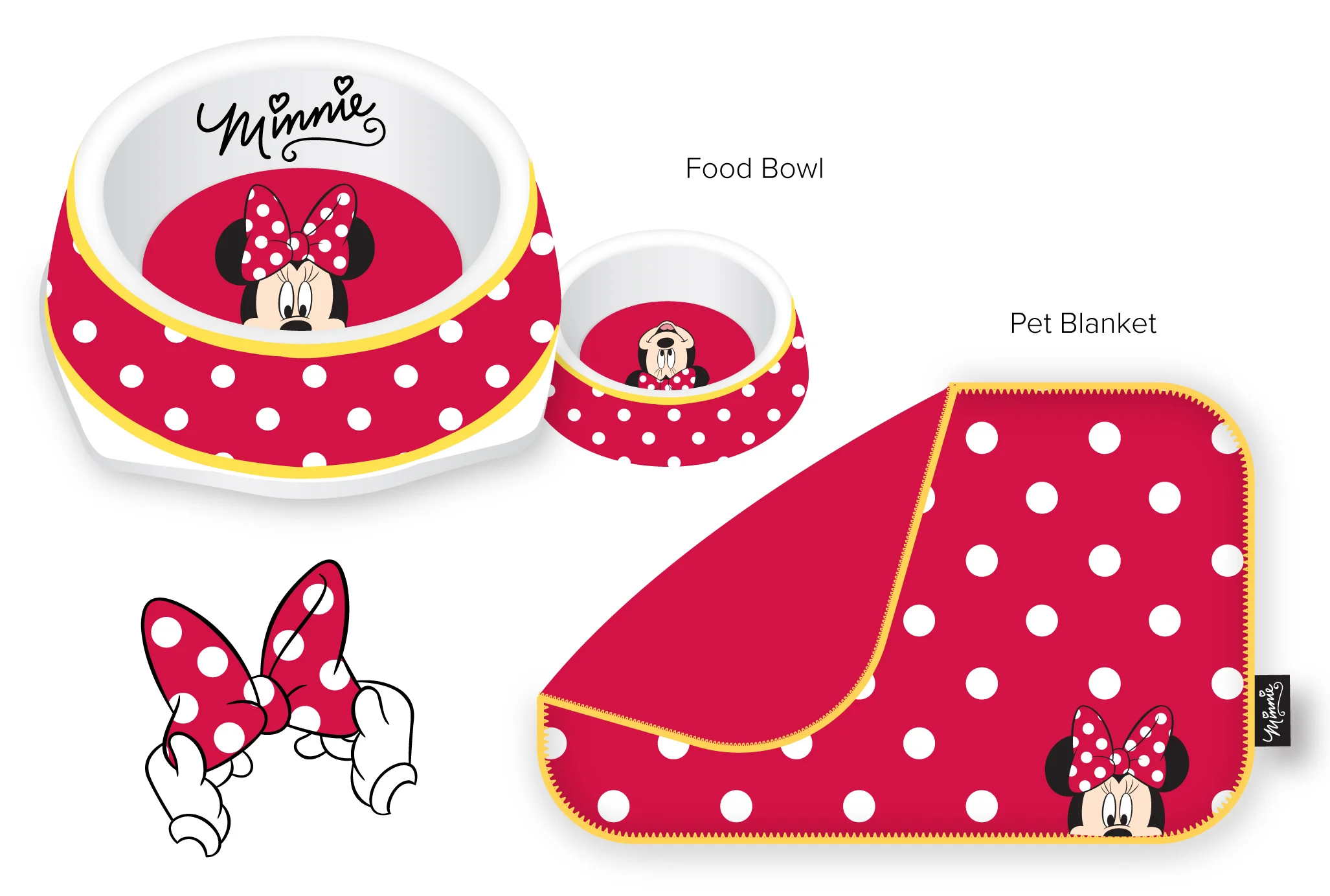 minnie mouse dog bowl