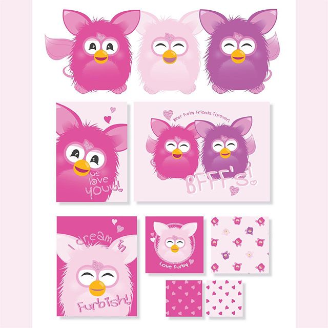 Furby character art and girls nightwear style guide assets created for Hasbro UK a few years back! 💗✨💗🌙💗⭐️
.
.
.
.
.
#characterart #illustration #productdesign #illustrator #productdesigner #kidsproductdesigner #graphicdesign #kidsillustration #g