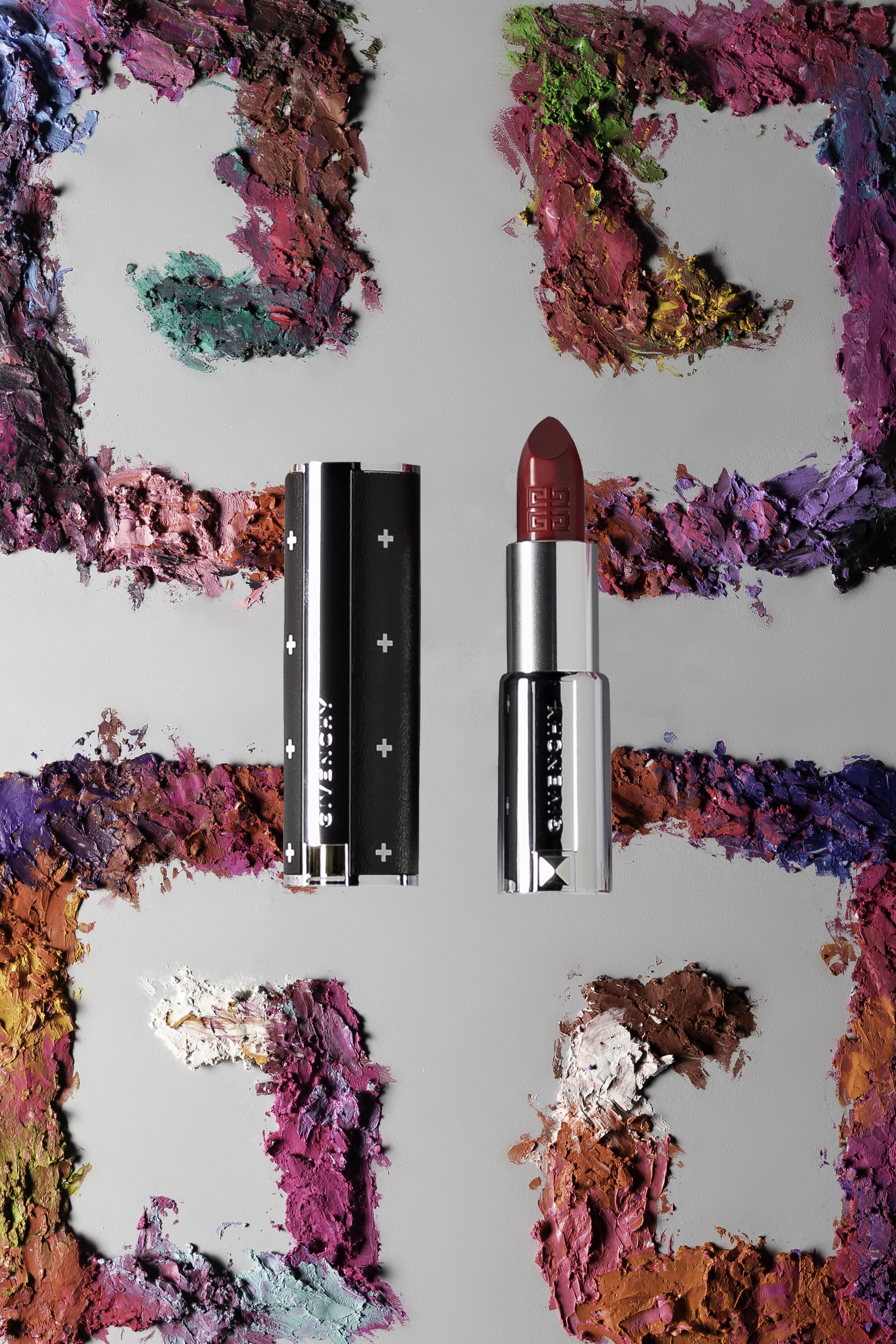 photography, art direction, prop styling, and retouching: Sarah Monick background was painted with lipstick and pallet knife